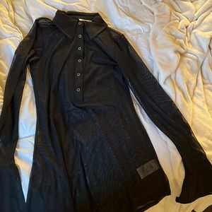 STEELE alma mesh dress - BLACK NWT